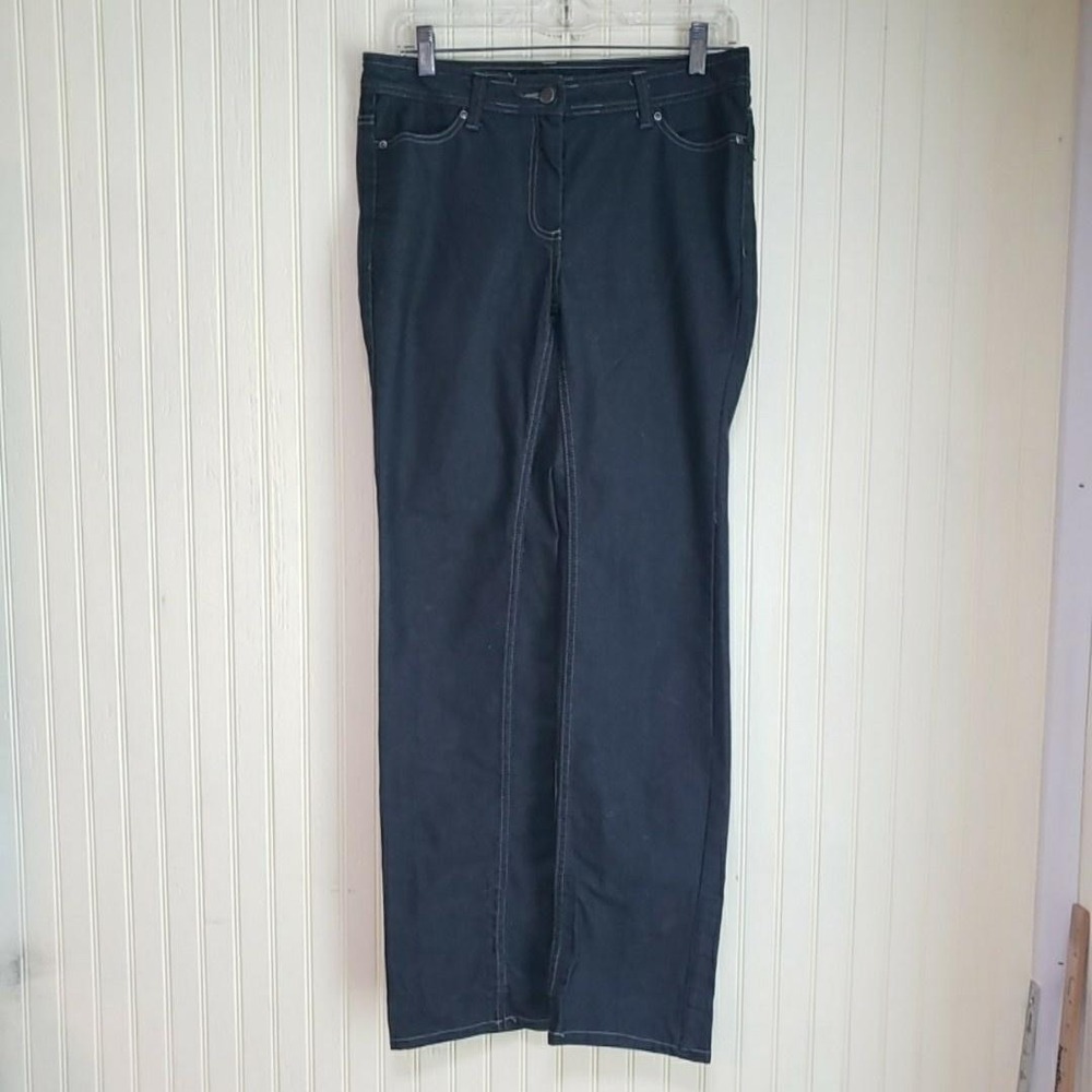 McDonald's Jeans Womens 4 Blue Dark Wash Straight Stretch Denim Pants Uniform